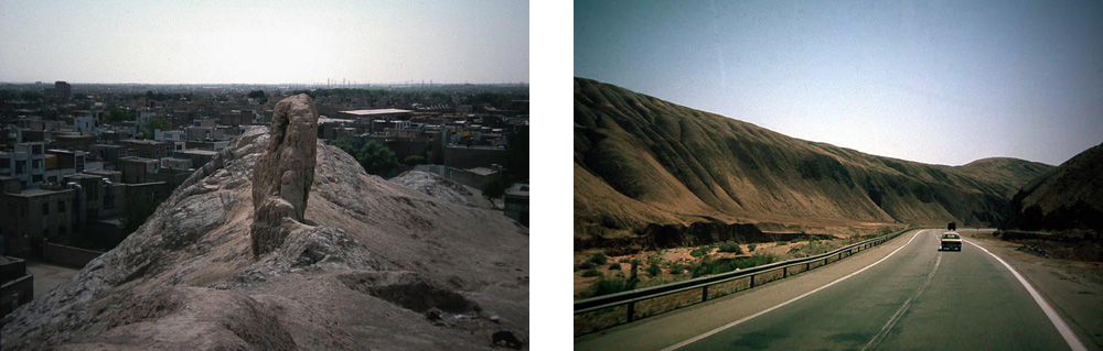 Die Ruinen von alten Ragae in Medien und der Weg zur Kaspischen Pforte