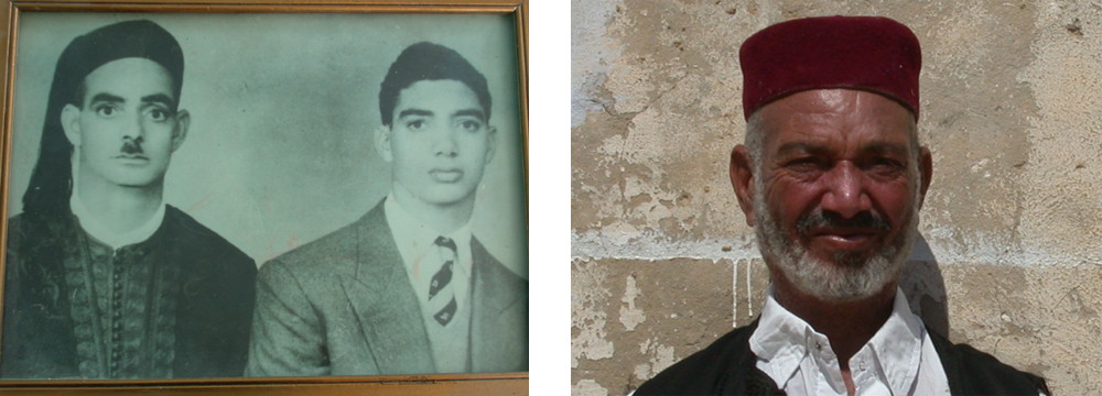 Scheich Ali Haidar von Siwa mit dem Sohn Ahmad in den Jahren nach dem 2. Weltkrieg & Scheich Ahmad Haidar im Jahre 2007